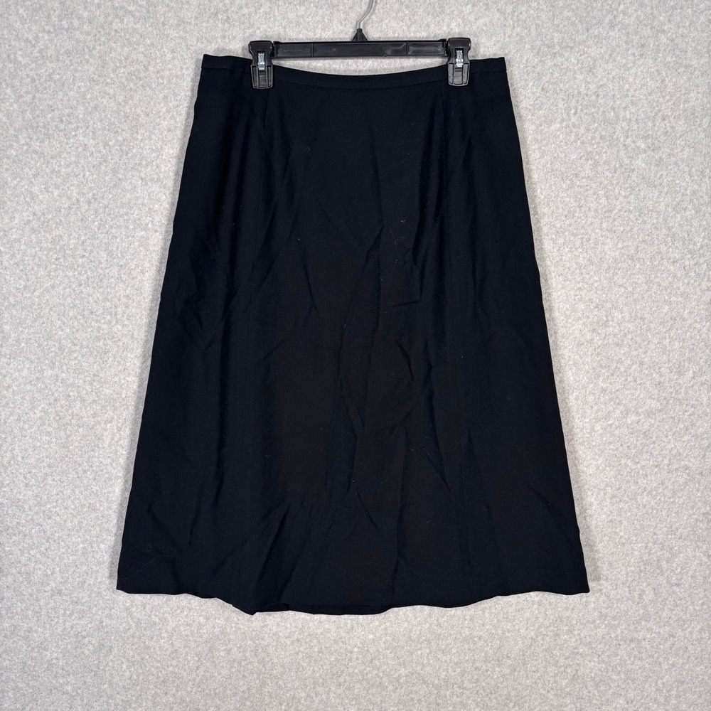 Vintage Talbots Wool Midi Skirt Size 14 Classic Secretary Modest‎ Minimalist USA